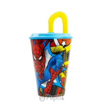Spiderman Copo com palhinha easy 430ml
