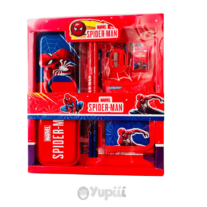 Conjunto Escolar com Estojo Spiderman