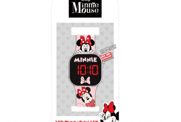 relógio digital led Minnie Mouse