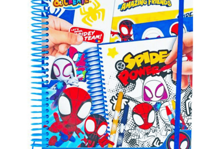 livro de atividades para colorir Spiderman Marvel