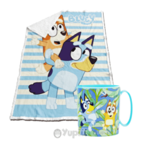 Kit Bluey Sherpa + Caneca Microondas