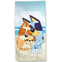 Toalha de praia Bluey Family 70x140cm Algodão 290gr