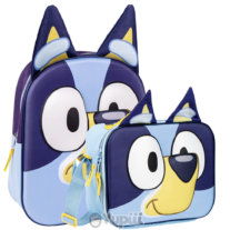 Conjunto Mochila e Lancheira 3D Bluey