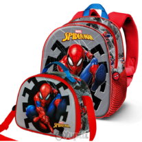 Conjunto Mochila e Lancheira 3D Spiderman