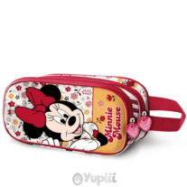 Estojo 3D Duplo Minnie Mouse "Flowered"