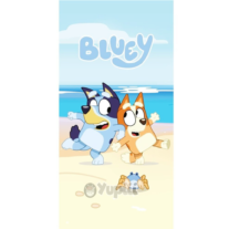Toalha de Praia Bluey e Bingo 100% Algodão 70x140cm