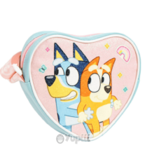 Bolsa Tiracolo Coração Bluey e Bingo
