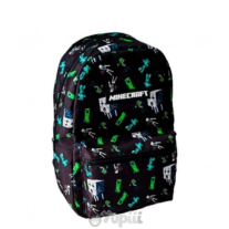 Mochila Escolar Minecraft Preta 40cm