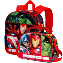 Conjunto Avengers "Union" Mochila e Lancheira 3D