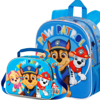 Conjunto Mochila e Lancheira 3D Patrulha Pata