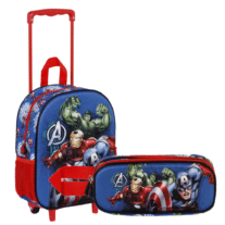 Conjunto Trolley e Estojo 3D Avengers "Energy"