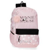 Mochila Escolar 3 fechos Minnie Mouse "Heads" 44cm