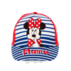 Boné Minnie Mouse Riscas Tamanho 53cm