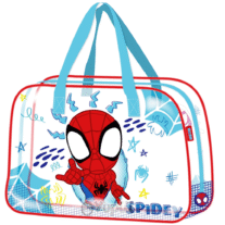 Bolsa Grande de Praia Transparente Spidey 35x50x24cm