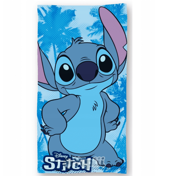 Toalha de Praia Stitch Disney Tropical Microfibra 70x140cm