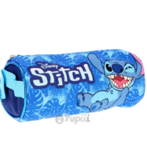 Estojo Stitch Blue Disney Redondo