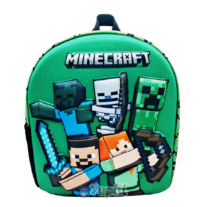 Mochila Escolar Minecraft 3D 30cm