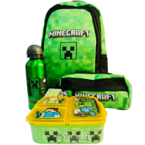 Conjunto Escolar Minecraft Completo Back to School
