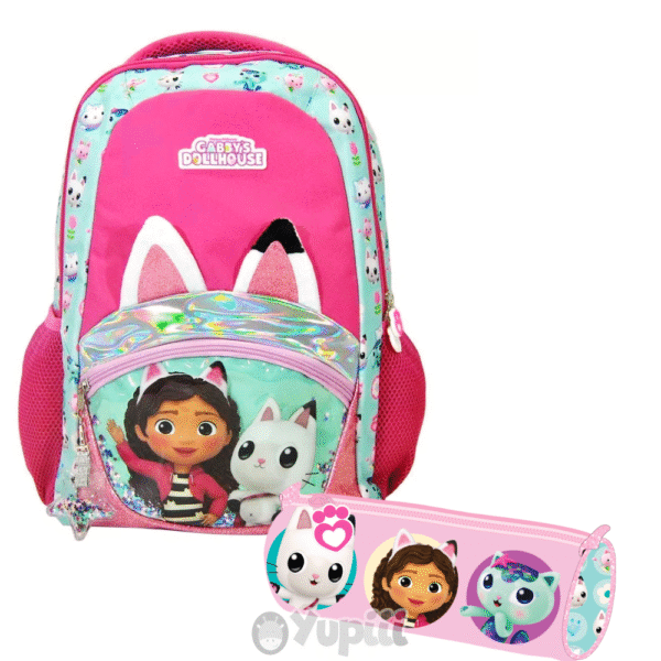 Conjunto Escolar Gabby's Dollhouse Glitter