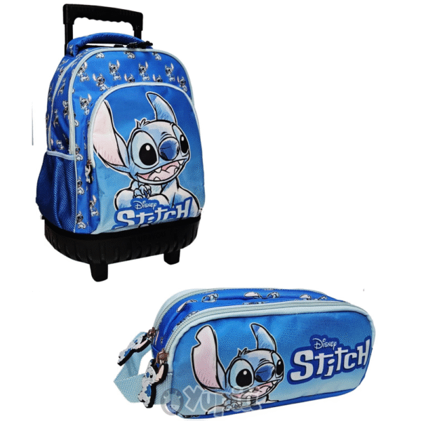 Conjunto Escolar Stitch Trolley + Estojo