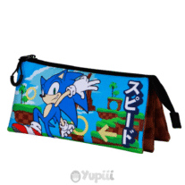 Estojo Triplo Sonic Multicolor Greenhill