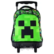 Trolley Escolar Minecraft Face 44cm
