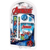 Conjunto Material Escolar 5 Peças Avengers Marvel