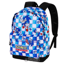 Mochila Escolar Sonic HS Fan 2.0 Azul 42cm