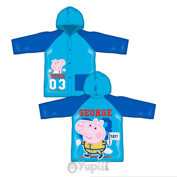 Capa de Chuva Impermeável Peppa Pig 2-6 anos