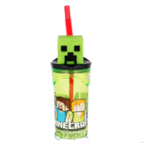 Copo Minecraft 3D c/ Palinha 360ml