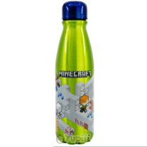 Garrafa Cantil Térmico Minecraft Alumínio 600ml