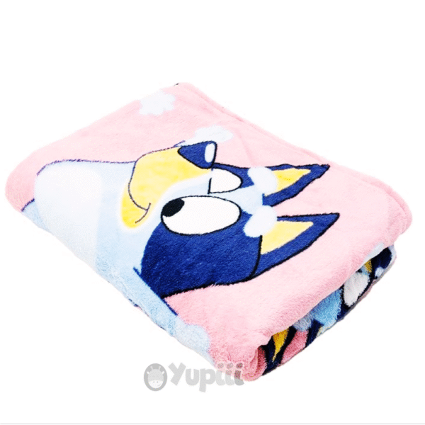 Manta Polar Bluey Coralina Rosa 140x100cm