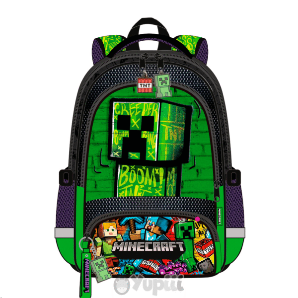 Mochila Escolar Minecraft 42cm