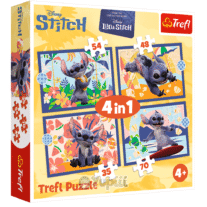 Puzzle Stitch Disney 'Férias no Hawaii' 4 em 1 Trefl 4+