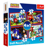Sonic Puzzle 4 em 1 Trefl 4+