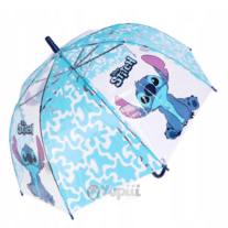Guarda-Chuva Manual Stitch Blue Transparente 48cm