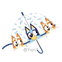Guarda-Chuva Bluey Automático Transparente 48cm Azul