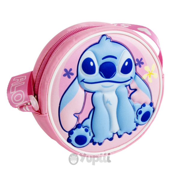 Bolsa Redonda 3D Stitch Disney