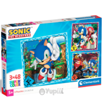 Puzzle Sonic Clementoni Super Color 3x48 5+