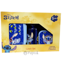 Stitch Lunch Set Disney Conjunto Refeição 5 Peças