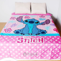 Colcha de Verão Stitch Flowers 170x250cm