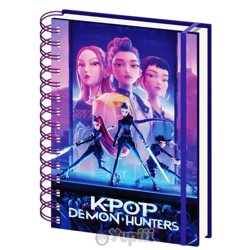 caderno-espiral-a5-kpop-guerreiras-demon-hunters