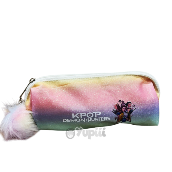 Estojo Glitter Guerreiras K-Pop Demon Hunters Rainbow