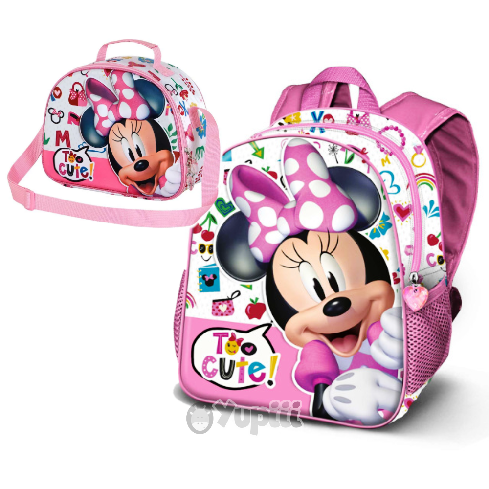 conjunto-pre-escolar-3d-minnie-mouse-too-cute-mochila-lancheira