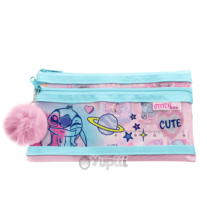 Estojo Set de Papelaria 4 Peças Stitch Disney Cute