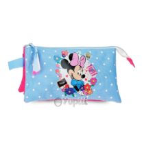 Estojo Escolar Triplo Minnie "Flowers"