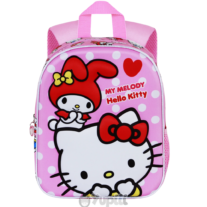 Mochila Pré-Escolar Hello Kitty 'My Melody' 30cm Rosa