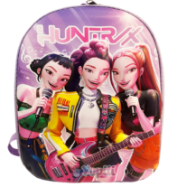 Mochila Pré-Escolar 3D Guerreiras K-Pop Demon Hunters