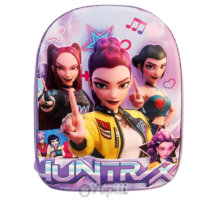 Mochila Pré-Escolar 3D Guerreiras K-Pop Huntrix