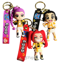 Porta-Chaves Guerreiras K-Pop Demon Hunters 3un.